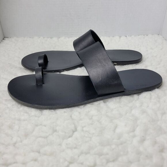 Tkees Dem Womens Slide Size 8 Black Sandals - Picture 3 of 9